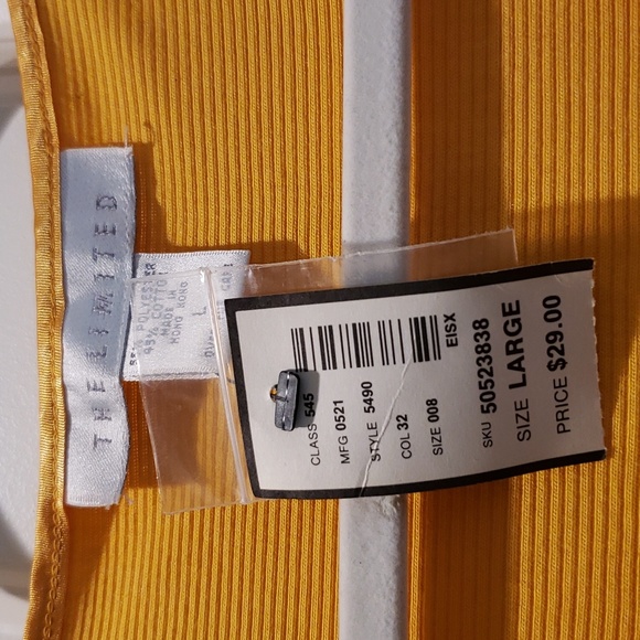 NWTWomen's Gold/Yellow V- neck buttoned down Top in Large by The Limited - Picture 3 of 4